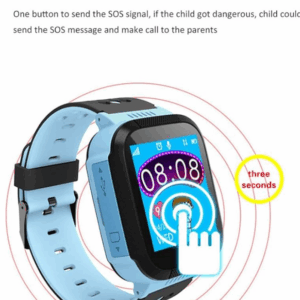 Smart Watch Q528 with GPS Tracker For Kids SOS Call Location Flashlight Camera Remote Listening (Blue) - Image 4