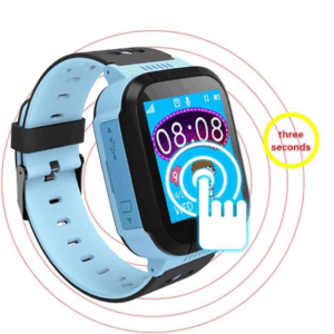 Smart Watch Q528 with GPS Tracker For Kids SOS Call Location Flashlight Camera Remote Listening (Blue) - Image 2