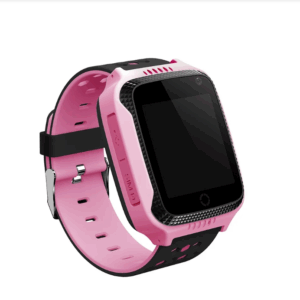 Smart Watch Q528 with GPS Tracker For Kids SOS Call Location Flashlight Camera Remote Listening (Pink) - Image 2