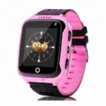 Smart Watch Q528 with GPS Tracker For Kids SOS Call Location Flashlight Camera Remote Listening (Pink)