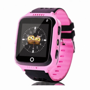Smart Watch Q528 with GPS Tracker For Kids SOS Call Location Flashlight Camera Remote Listening (Pink) - Image 1