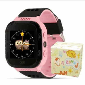 Smart Watch Q528 with GPS Tracker For Kids SOS Call Location Flashlight Camera Remote Listening (Pink) - Image 4