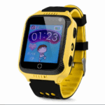 Smart Watch Q528 with GPS Tracker For Kids SOS Call Location Flashlight Camera Remote Listening (Yellow)