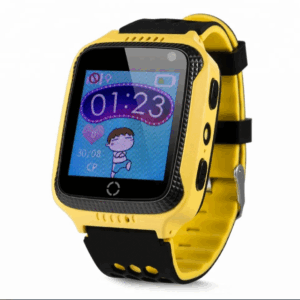Smart Watch Q528 with GPS Tracker For Kids SOS Call Location Flashlight Camera Remote Listening (Yellow) - Image 1