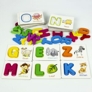 English Letter Learning Cards with Alphabet Pegs - Image 2
