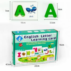 English Letter Learning Cards with Alphabet Pegs - Image 3