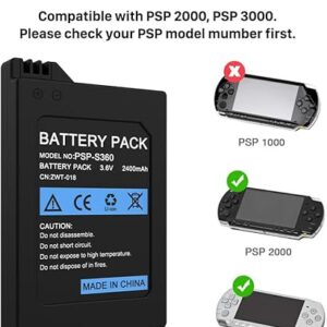 Rechargeable 3.6V 3600mAh Battery Pack for Sony PSP Slim/PSP 2000 & 3000 - Image 3