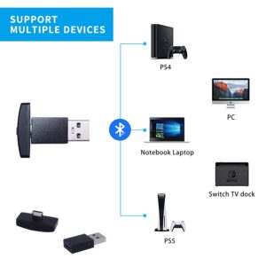 4 in 1 – Type C Wireless Bluetooth Audio Transmitter with Mic A2DP SBC Wireless Bluetooth Dongle Adapter For Switch/PS4/PS5/PC - Image 6