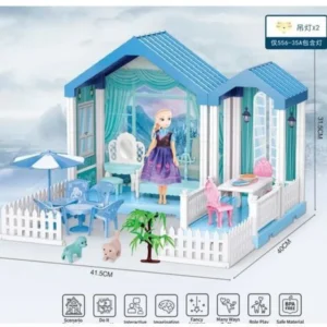 Doll house with Furniture, Educational House Building Toy (B4871) - Image 2